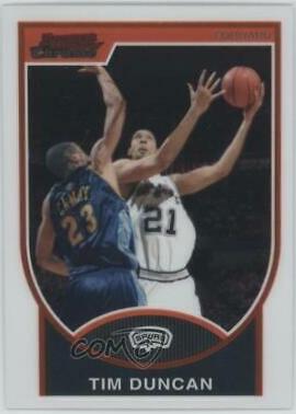 Tim Duncan #21 Basketball Cards 2007 Bowman Chrome