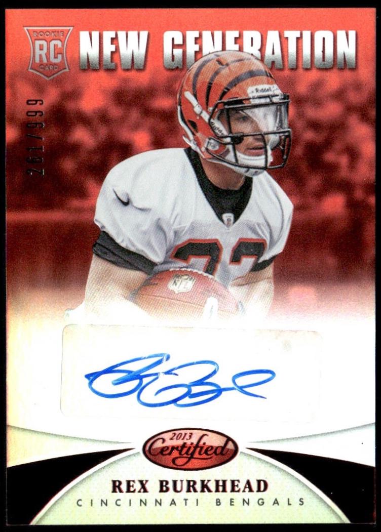 Rex Burkhead #275 2013 Panini Certified Mirror Signature Football