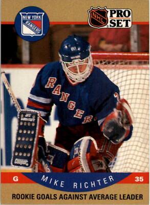 Mike Richter [Error] #398 Prices [Rookie] | 1990 Pro Set | Hockey Cards