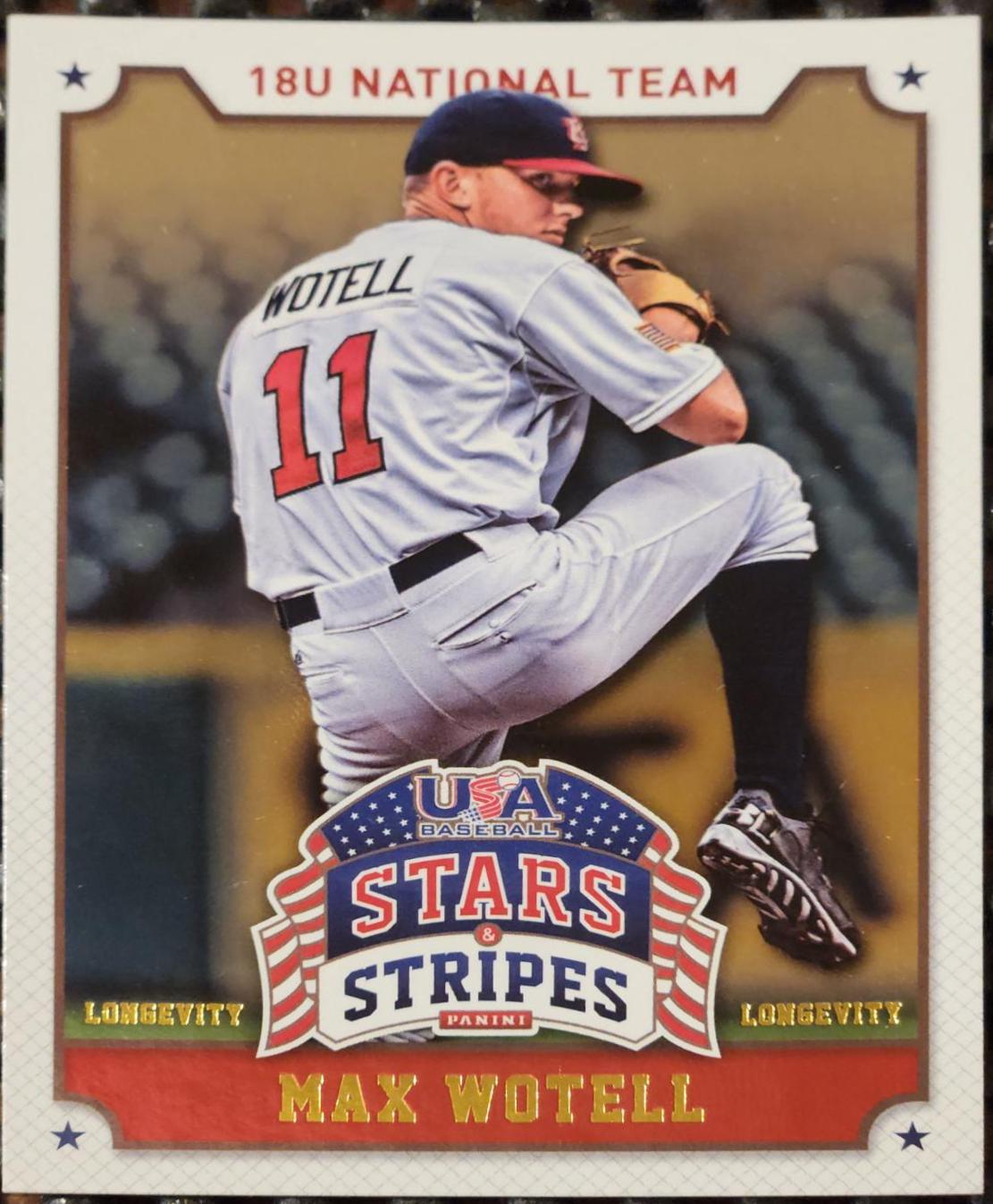 Max Wotell #74 2015 Panini Stars & Stripes USA Baseball