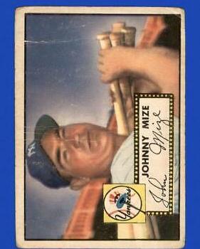 Johnny Mize #129 Baseball Cards 1952 Topps