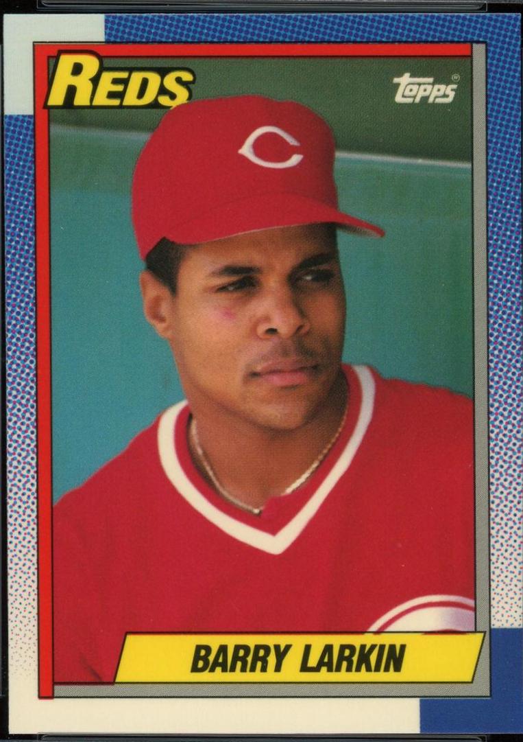 Barry Larkin #10 Baseball Cards 1990 Topps Tiffany
