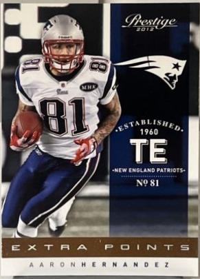 Aaron Hernandez [Extra Points Gold] #111