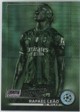 Rafael Leao #17 Soccer Cards 2022 Stadium Club Chrome UEFA Competitions