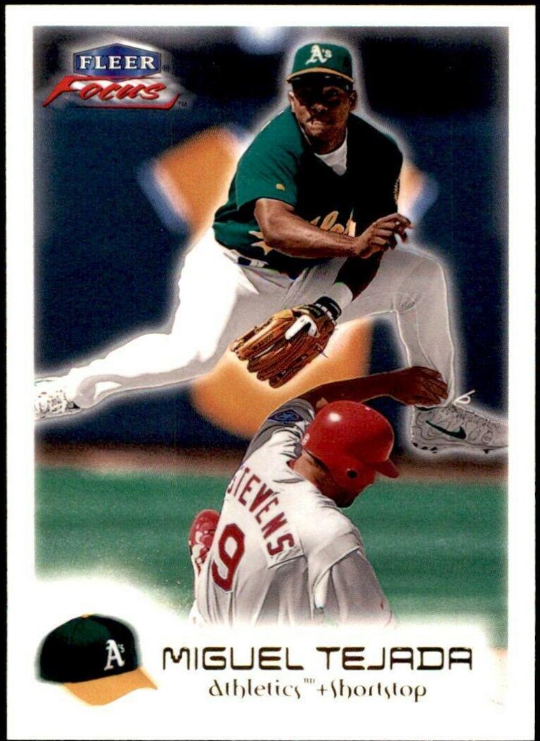 Miguel Tejada #3 Baseball Cards 2000 Fleer Focus