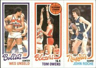 Wes Unseld / Tom Owens / John Roche #78 / 195 / 251