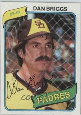 Dan Briggs #352 Baseball Cards 1980 Topps
