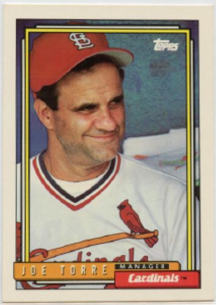 Joe Torre #549 Baseball Cards 1992 Topps