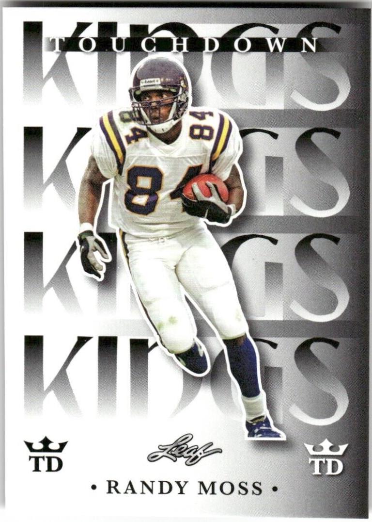 Randy Moss #TDK-9 Football Cards 2024 Leaf Touchdown Kings