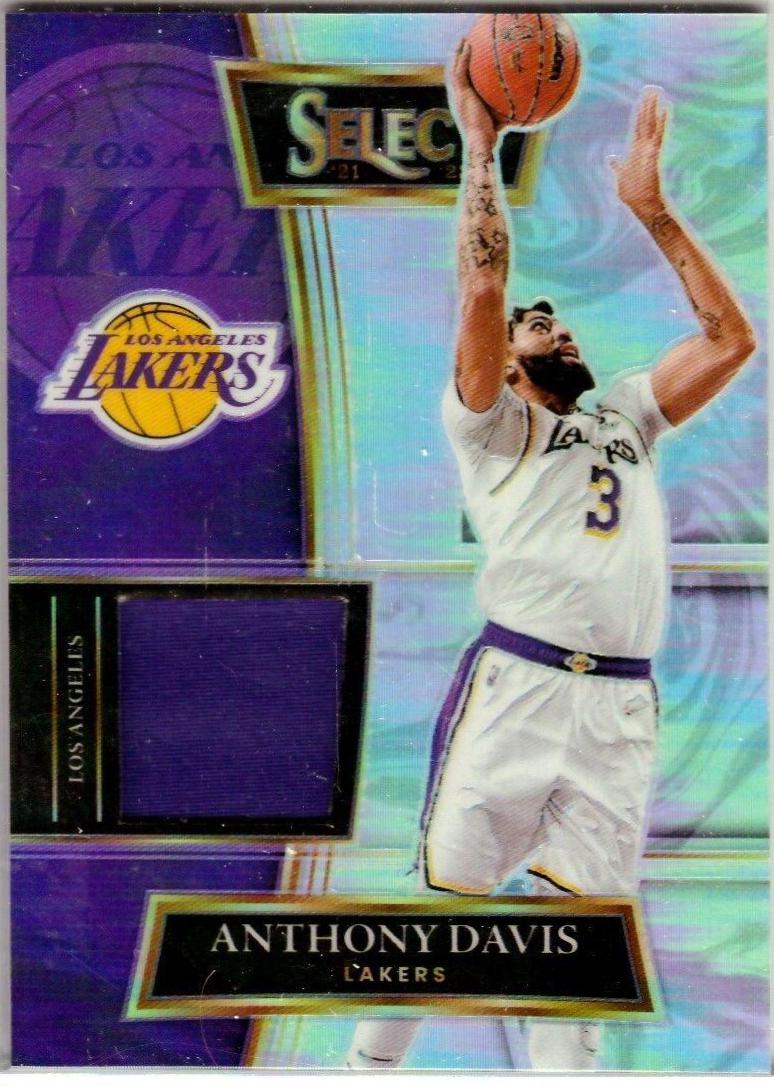 Anthony Davis #SS-ADV Basketball Cards 2021 Panini Select Selective Swatches