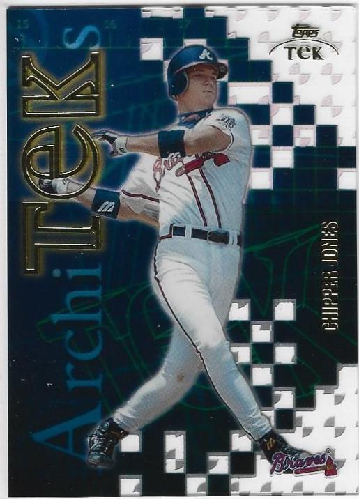 Chipper Jones #A3 Baseball Cards 2000 Topps Tek Architeks