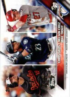 2015 American League Home Run Leaders: Chris Davis / Mike Trout / Nelson Cruz
