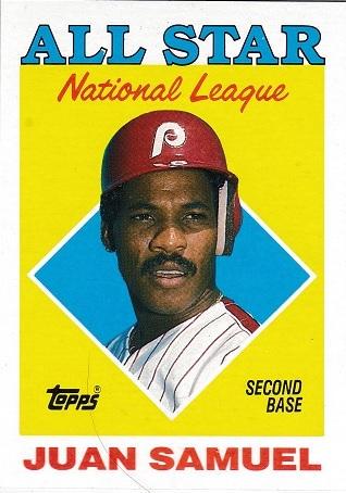 Juan Samuel #398 Baseball Cards 1988 Topps