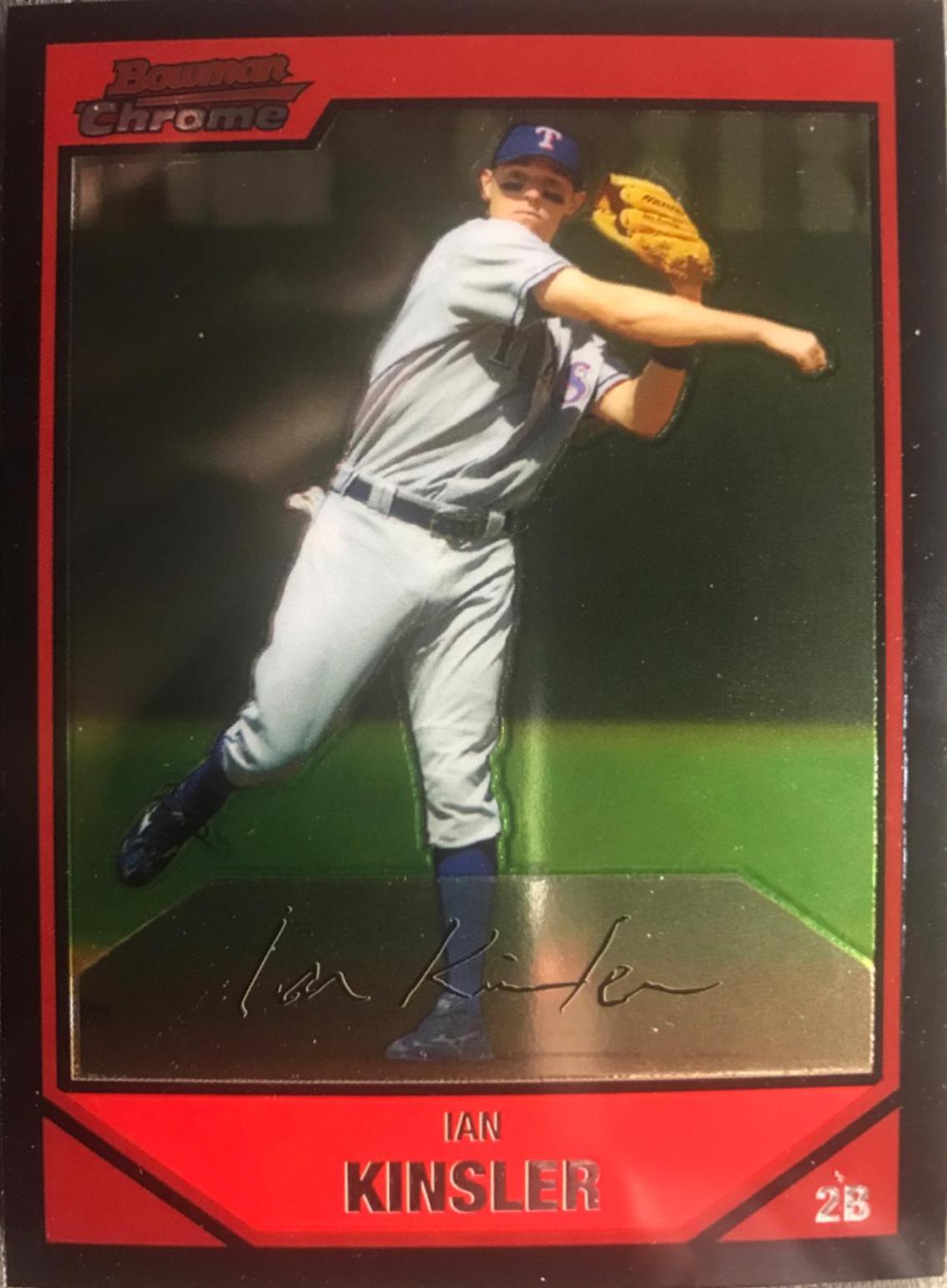 Ian Kinsler #18 Baseball Cards 2007 Bowman Chrome
