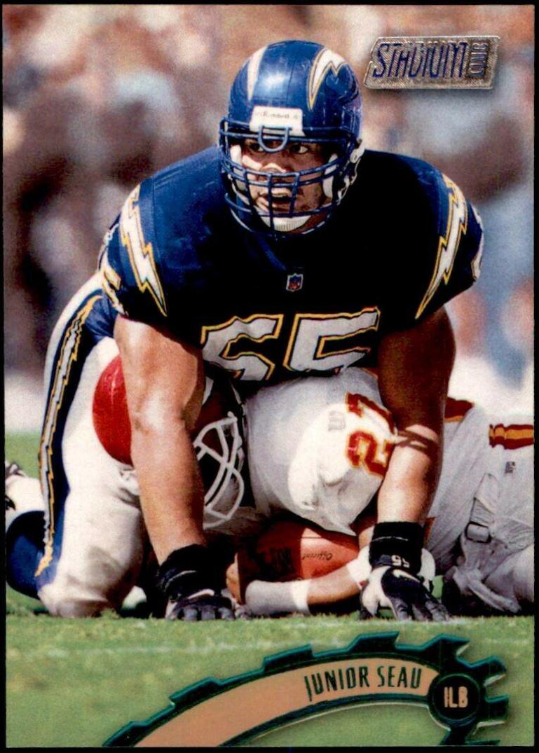 Junior Seau #1 Football Cards 1997 Stadium Club