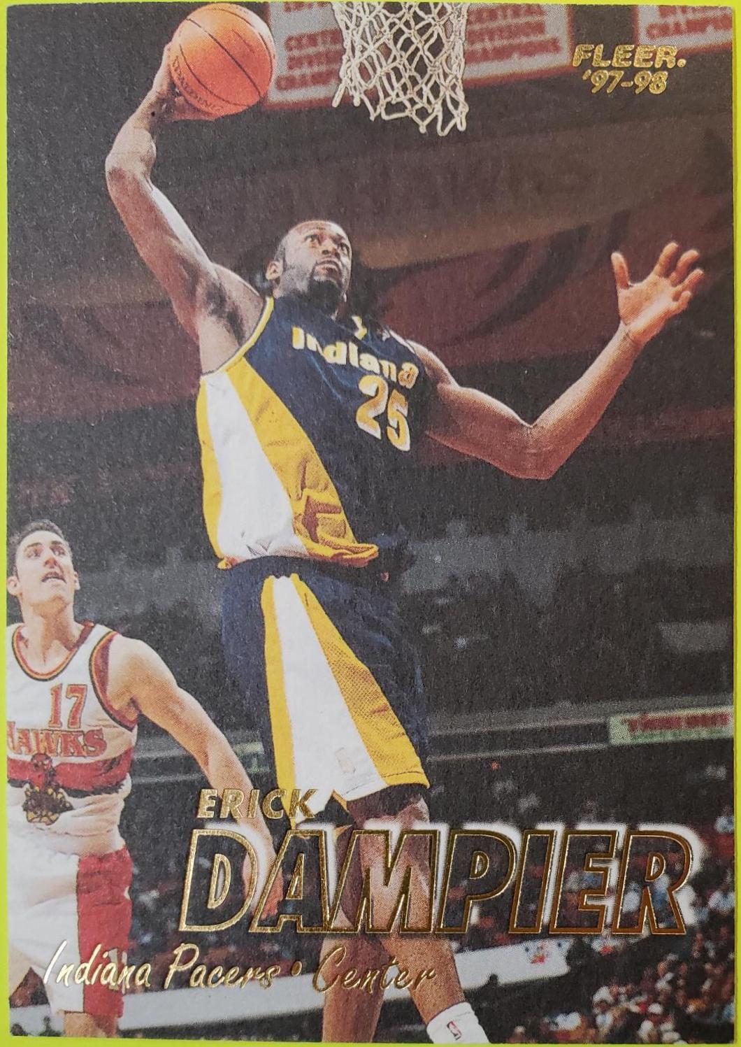 Erick Dampier #135 Basketball Cards 1997 Fleer