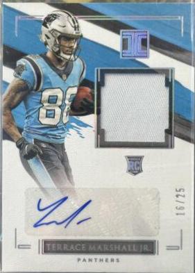 Terrace Marshall Jr. [Helmet, Patch Autograph] #116