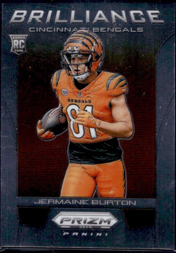 Jermaine Burton #6 Football Cards 2024 Panini Prizm Deca Brilliance