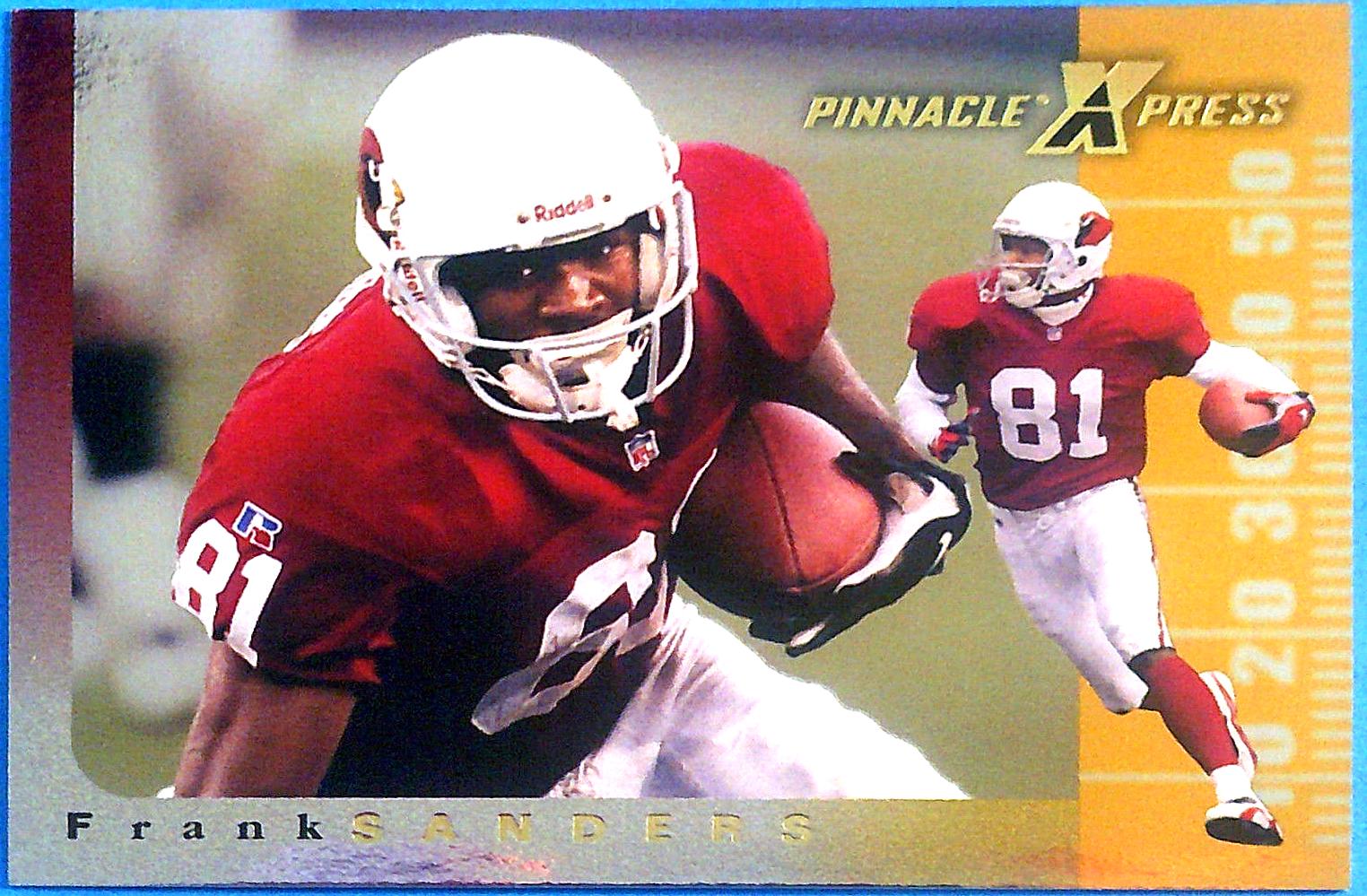 Frank Sanders #38 Football Cards 1997 Pinnacle X Press