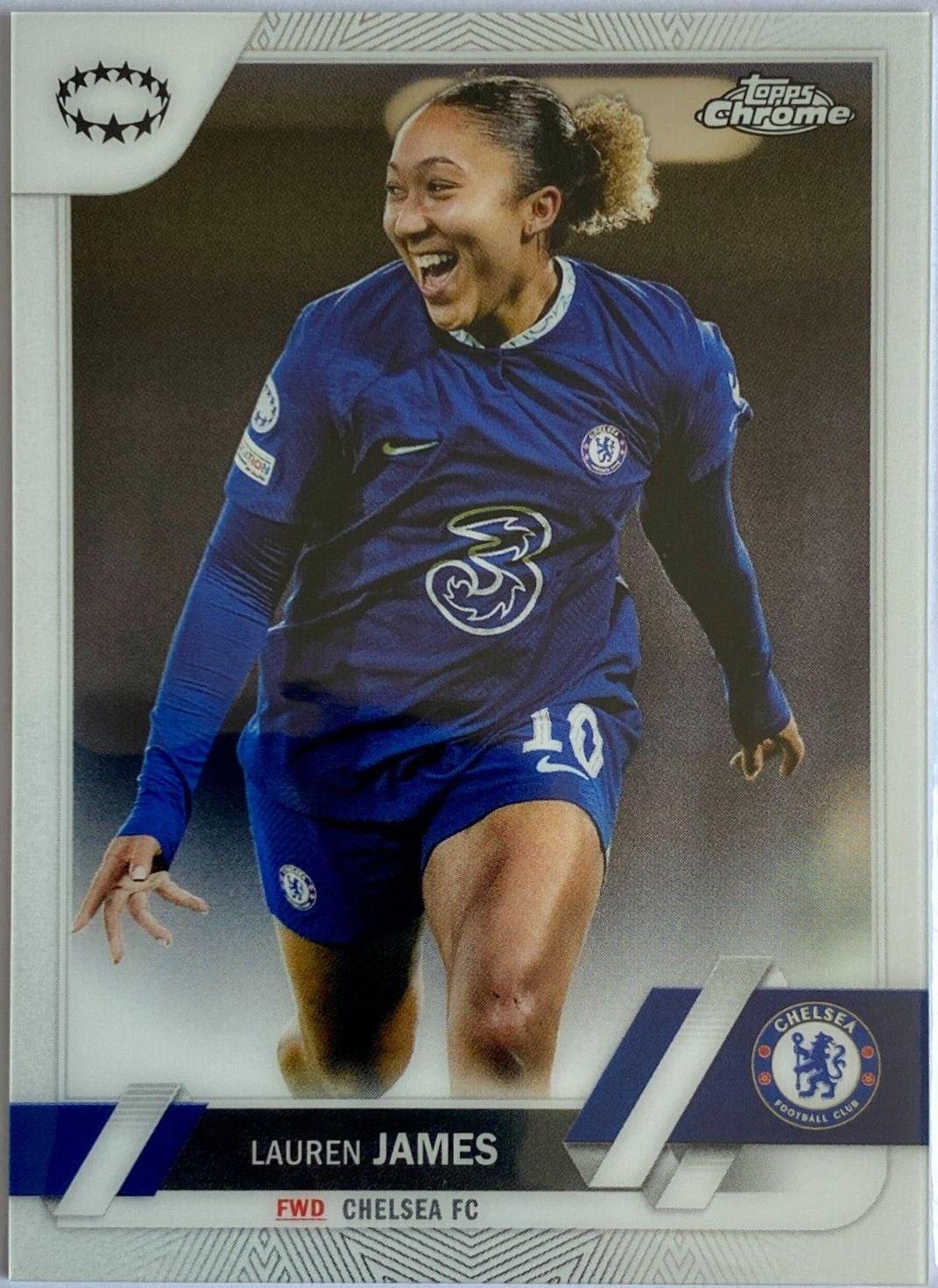 Lauren James #79 Soccer Cards 2022 Topps Chrome UEFA Women's Champions League