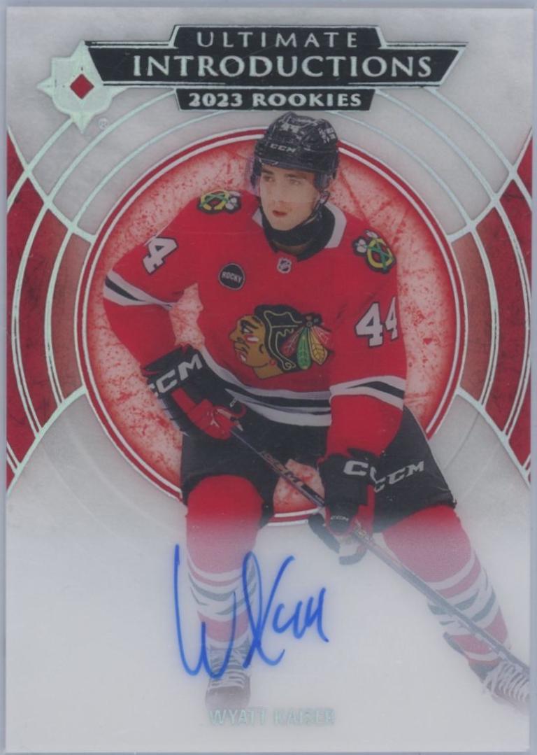 Wyatt Kaiser #UI-83 2023 Upper Deck Ultimate Collection Introductions Autograph Hockey