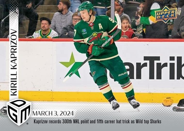 Kirill Kaprizov #69 2023 Upper Deck Game Dated Moments Hockey
