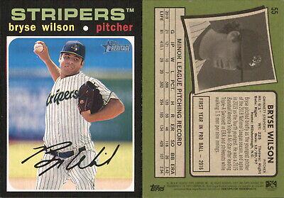 Bryse Wilson #55 Baseball Cards 2020 Topps Heritage Minor League
