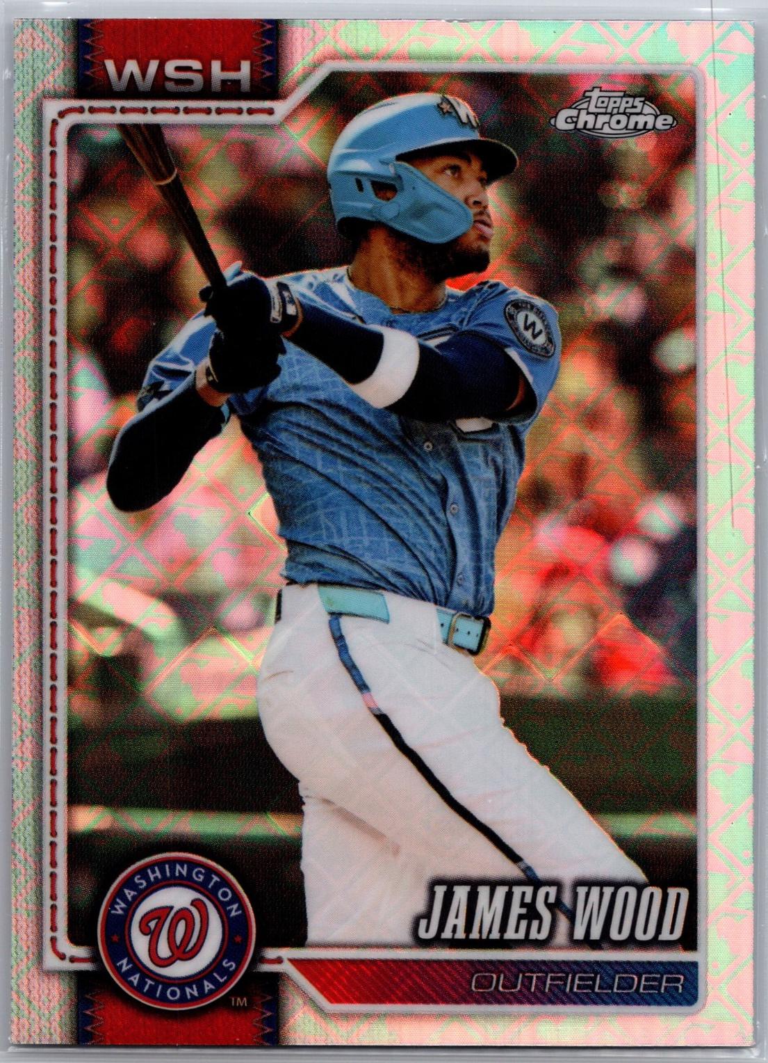 James Wood #128 2026 Topps Chrome Logofractor Baseball
