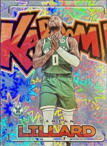 Damian Lillard #18 Basketball Cards 2023 Panini Crown Royale Kaboom