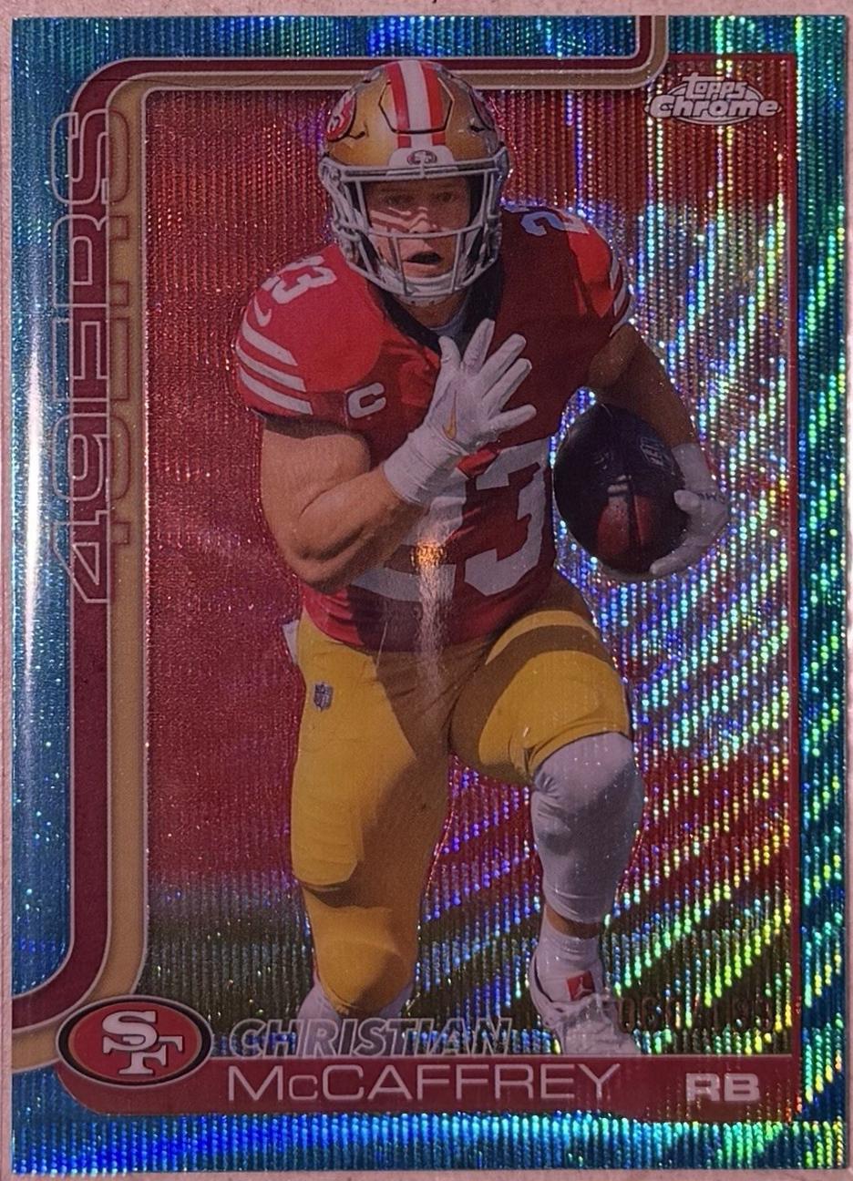 Christian McCaffrey [Aqua Wave Refractor] #263