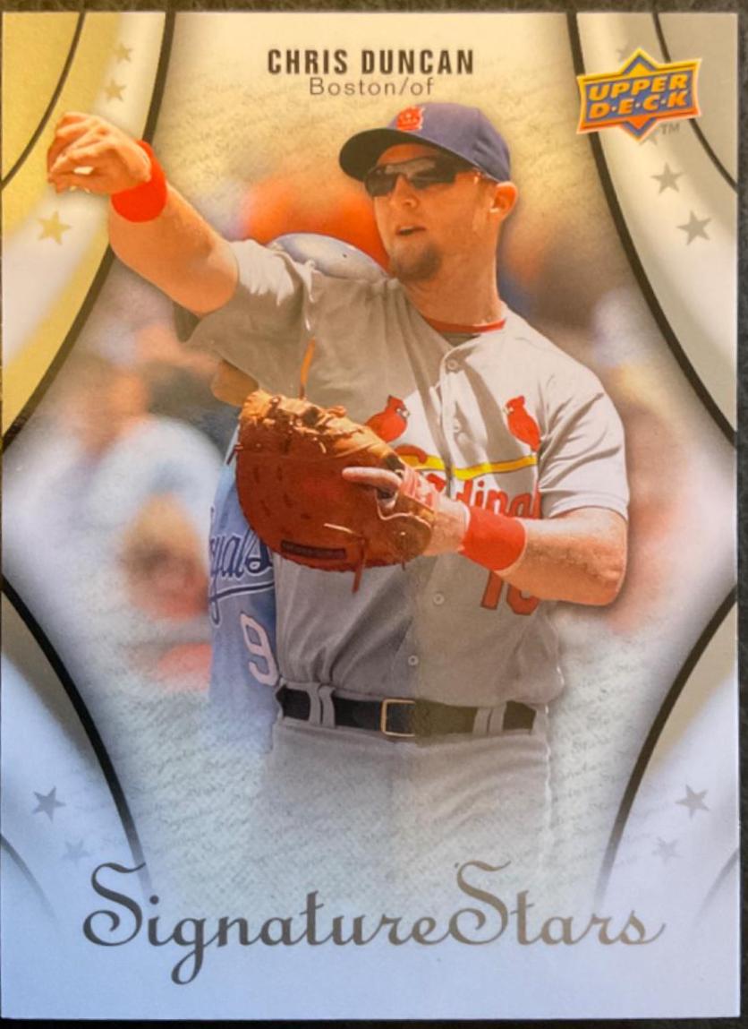 Chris Duncan #28 Baseball Cards 2009 Upper Deck Signature Stars