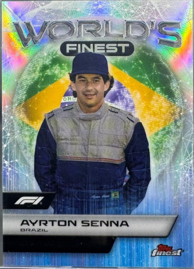 Ayrton Senna #WF-20 Racing Cards 2024 Topps Finest Formula 1 World’s Finest