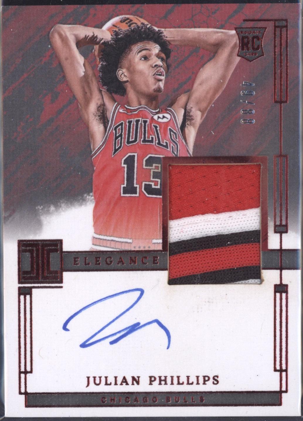 Julian Phillips #IRS-PHI 2023 Panini Impeccable Rookie Signature Basketball