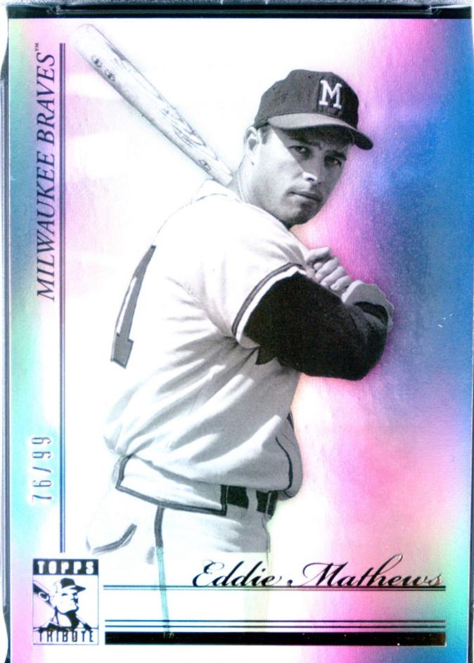 Eddie Mathews [Black White] #25
