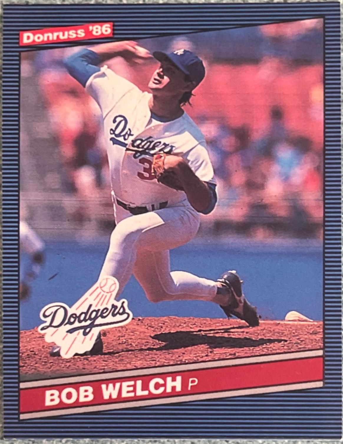 Bob Welch #459 Baseball Cards 1986 Donruss