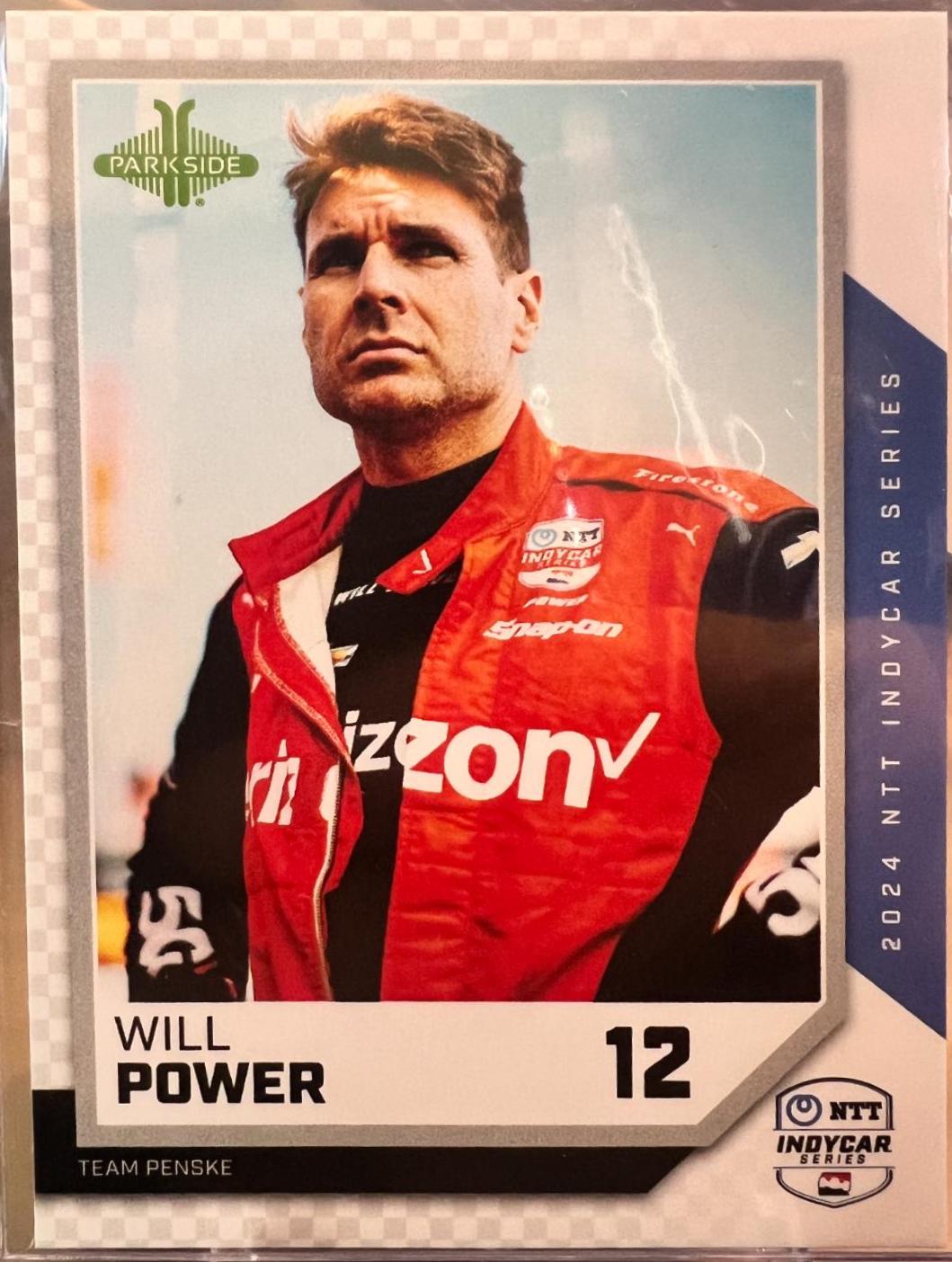 Will Power #13 Racing Cards 2024 Parkside NTT IndyCar