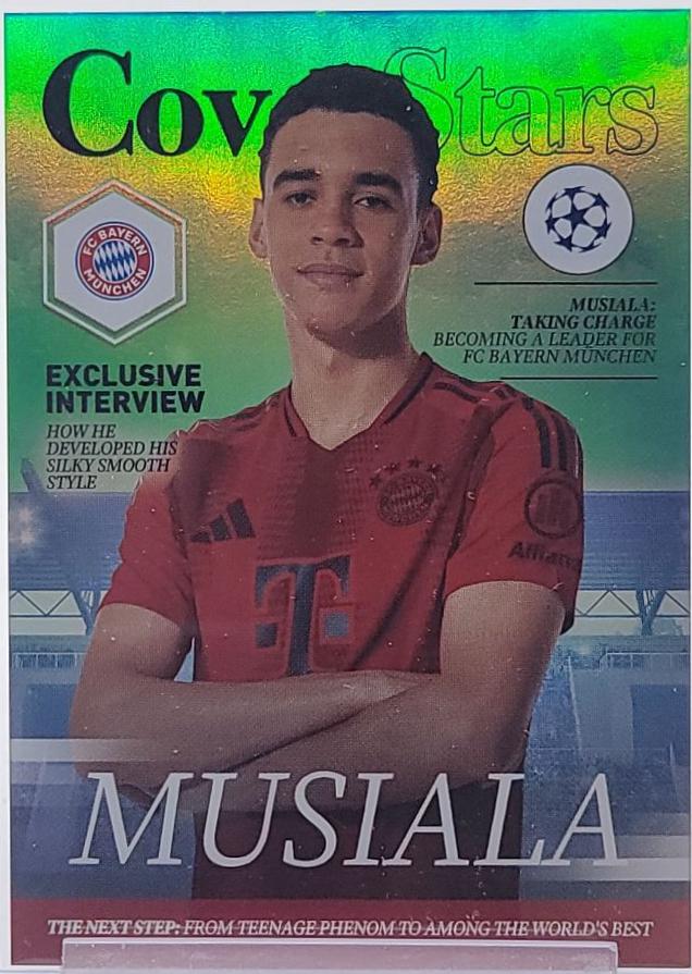 Jamal Musiala [Green Foilboard] #CS-3 Prices | 2024 Topps UEFA Cover ...