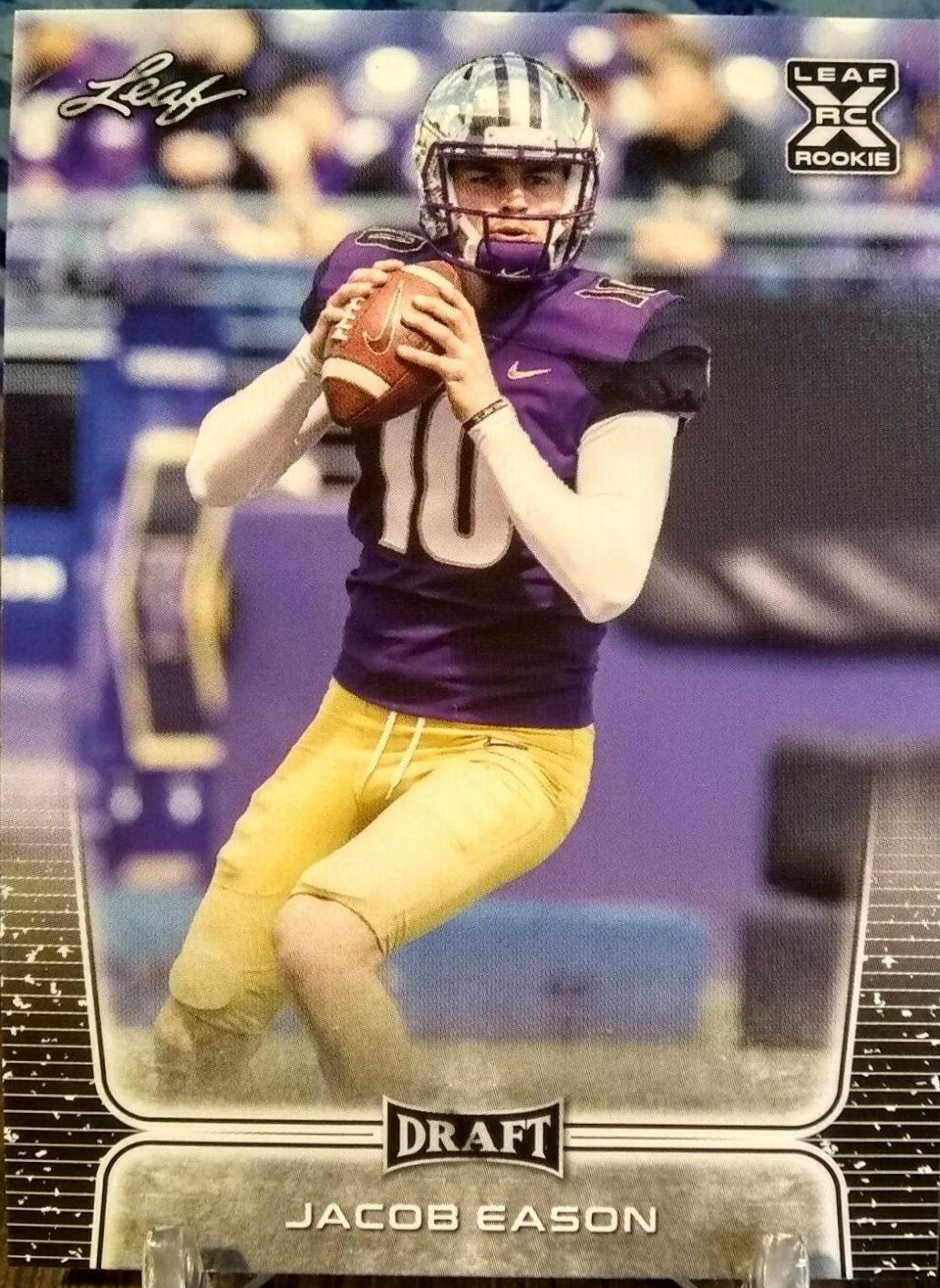 Jacob Eason #12 Football Cards 2020 Leaf Draft