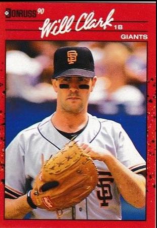 Will Clark #230 Baseball Cards 1990 Donruss