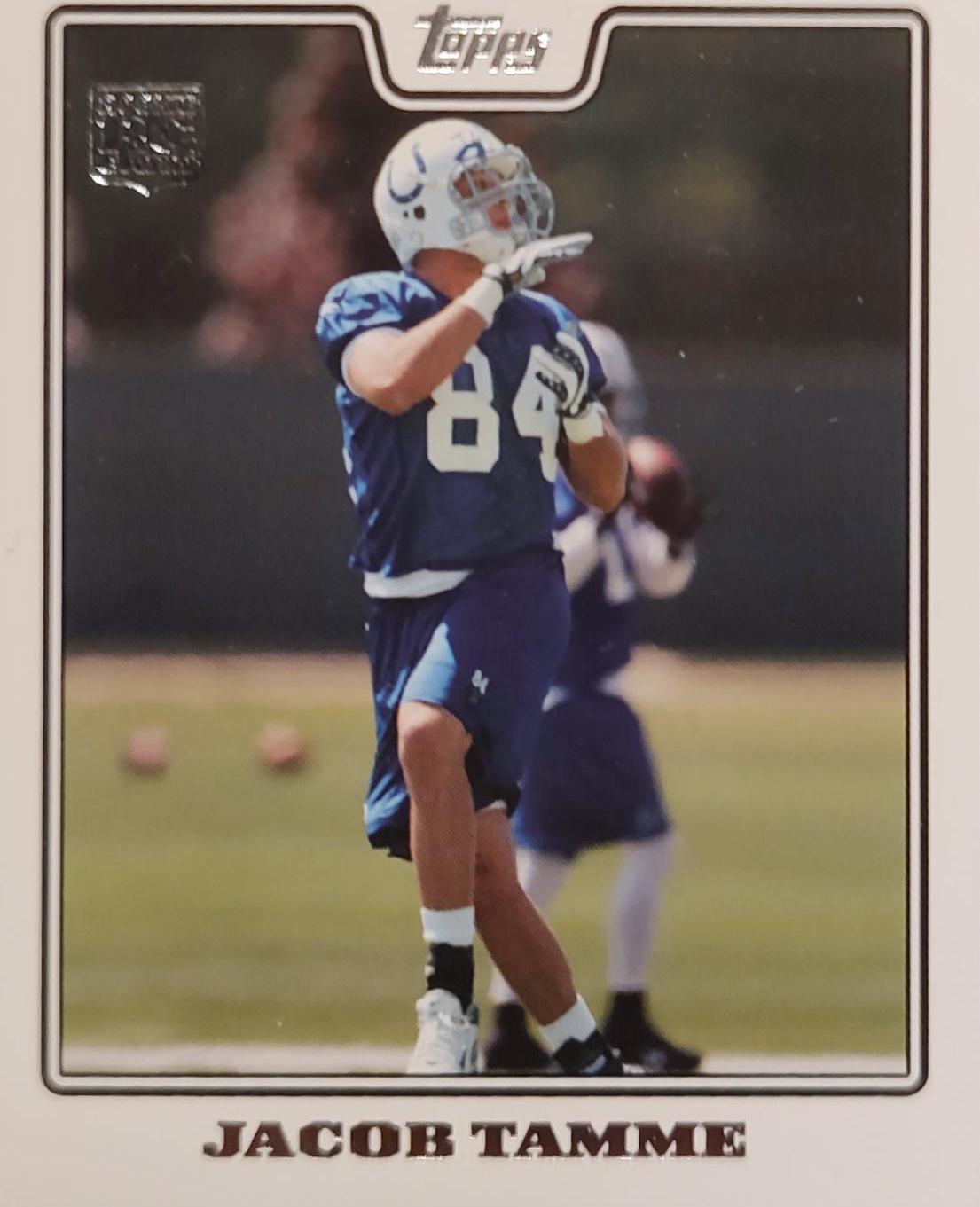 Jacob Tamme #385 Football Cards 2008 Topps