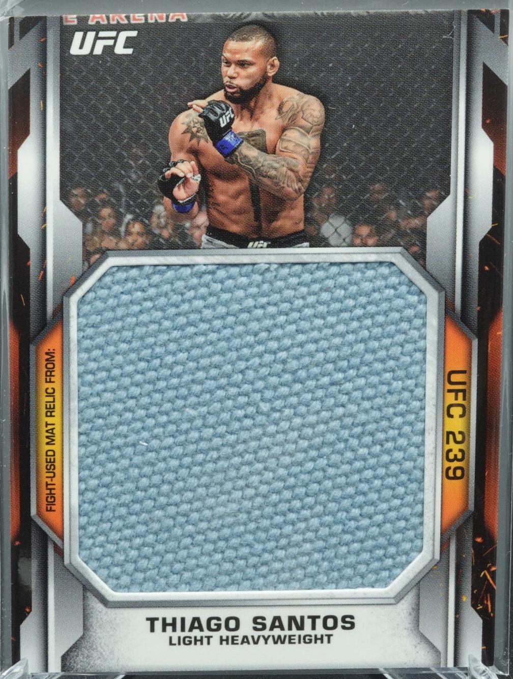 Thiago Santos #JFMR-TS Ufc Cards 2020 Topps UFC Knockout Jumbo Fight Mat A Relics