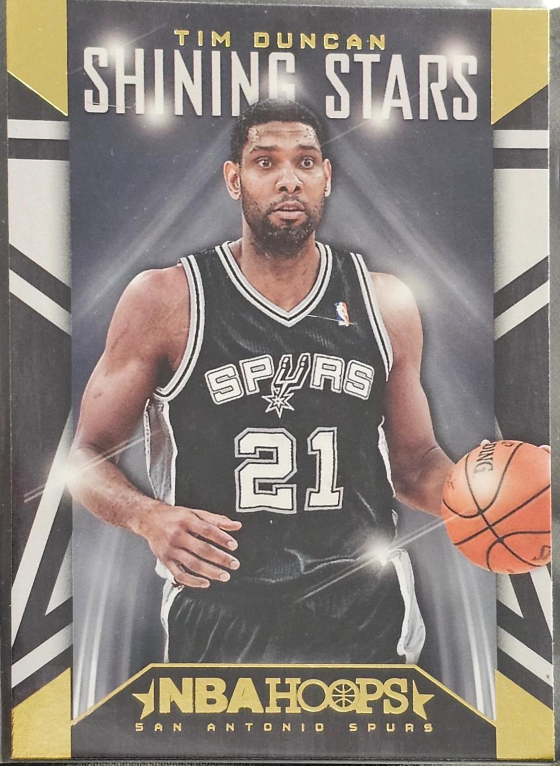 Tim Duncan #15 Basketball Cards 2014 Panini Hoops Shining Stars
