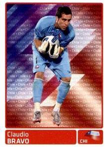 Claudio Bravo #296 Soccer Cards 2011 Panini Copa America Argentina Sticker