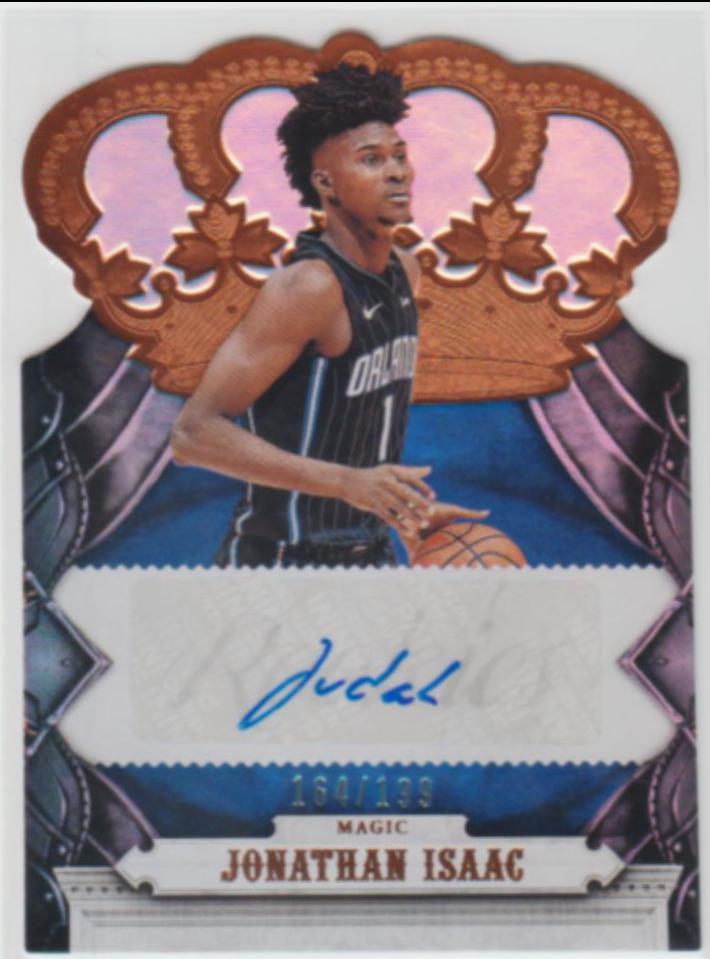 Jonathan Isaac #CR-JIS Basketball Cards 2017 Panini Crown Royale Crown Autograph Rookies