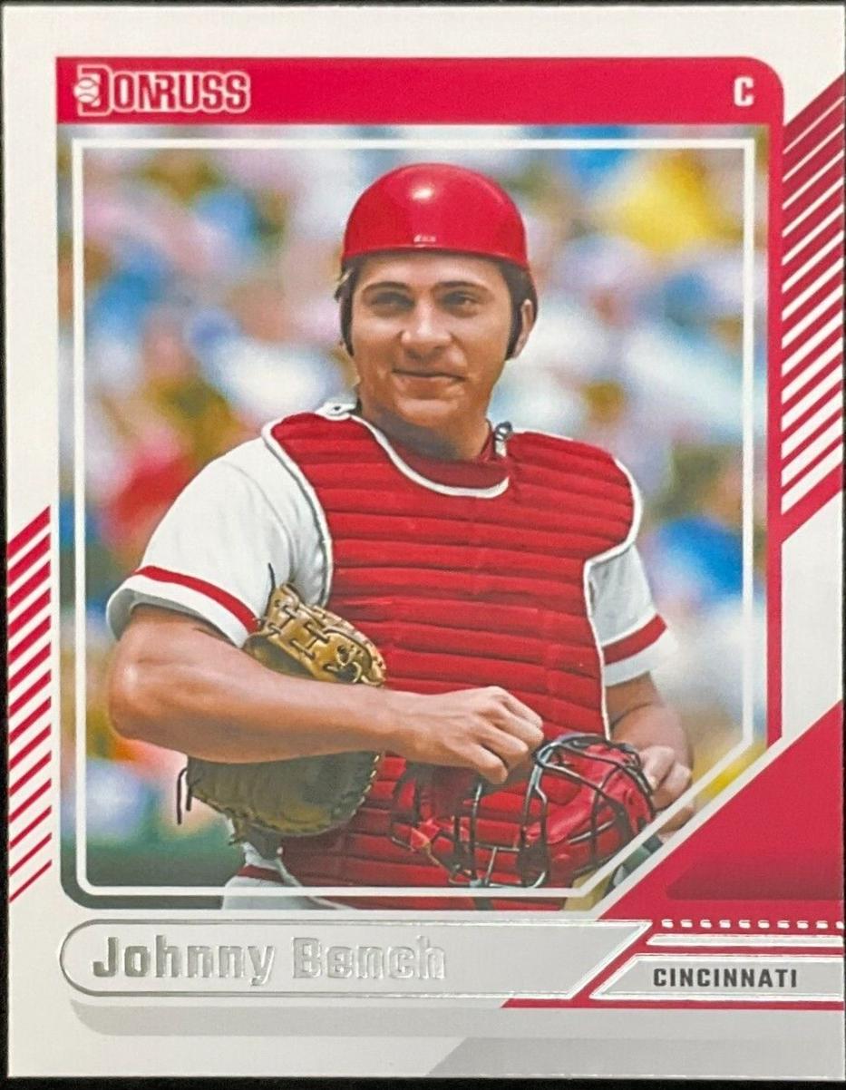 Johnny Bench #61 Baseball Cards 2024 Donruss