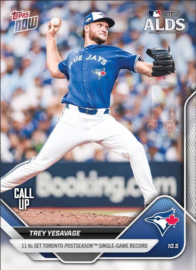 Trey Yesavage #826 2025 Topps Now Baseball