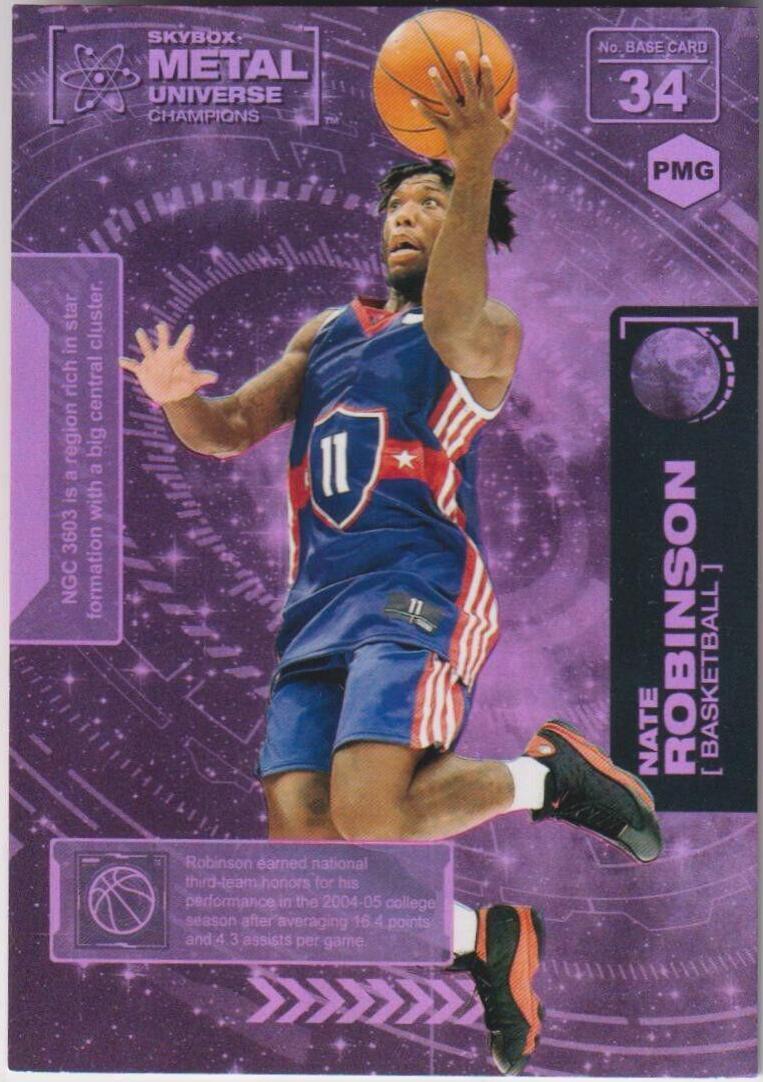 Nate Robinson #34 Basketball Cards 2021 Skybox Metal Universe Champions