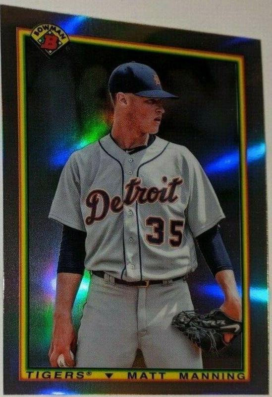 Matt Manning #90BMM 2020 Bowman Chrome 1990 Baseball