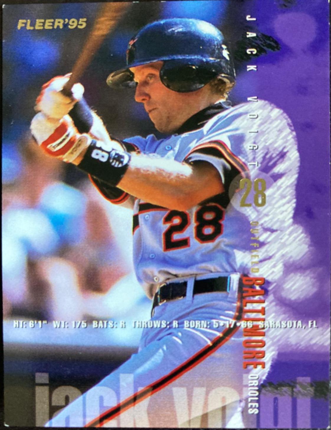 Jack Voigt #22 Baseball Cards 1995 Fleer