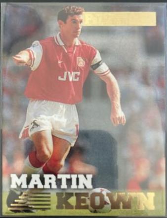 Martin Keown #8 Soccer Cards 1996 Merlin's Premier Gold